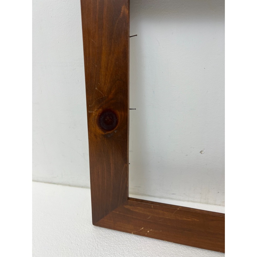 Vintage Wood Picture Frame Display Wall Decor SOLID PINE Rustic Fits 11" x 11" - Picture 4 of 11
